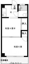 前竹マンションの間取り画像