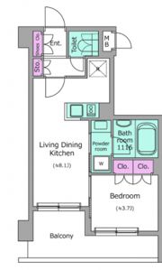 ドゥーエ菊川の間取り画像