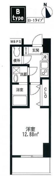 T．P．Cレジデンス府中の間取り画像