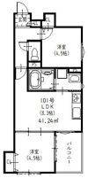 ラモーナ佃Ⅰの間取り画像