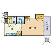 ヴィラージュ室見の間取り画像