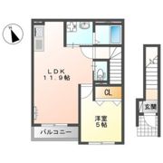 キューブ亀山の間取り画像