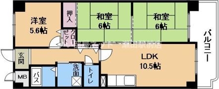 ガイア萱野浦の間取り画像