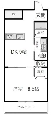 クラージュの間取り画像