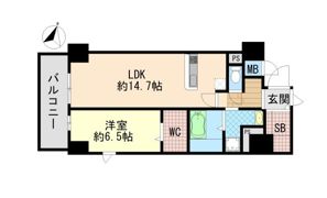 INICIO甲南山手の間取り画像