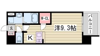 プレサンス三宮東フィールの間取り画像