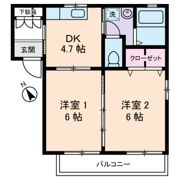 フジパレスA棟の間取り画像