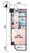 プレサンス梅田北パワーゲートの間取り画像