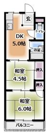 マインドハイツ平尾の間取り画像