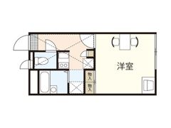 レオパレスwestの間取り画像