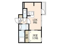 月光江波本町 さくらの間取り画像