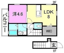 EARL’S COURT衣山1・2の間取り画像