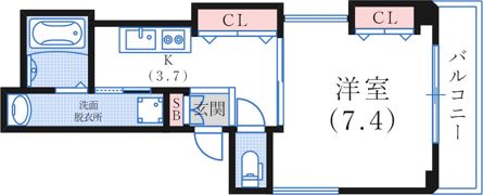 KSマンションの間取り画像
