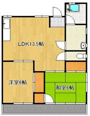 セントラルコーポ大西の間取り画像