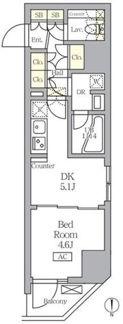 アジールコート王子の間取り画像