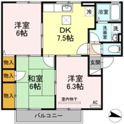 リアルエステート東原 C棟の間取り画像