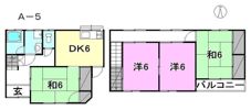 北斎院古川テラスハウス Aの間取り画像