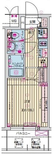 プレサンス桜川グロワールの間取り画像