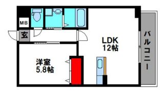 Flats豊成の間取り画像