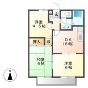 サンライフ野々浜Cの間取り画像