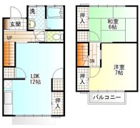 テラスハウスオーキッド1の間取り画像