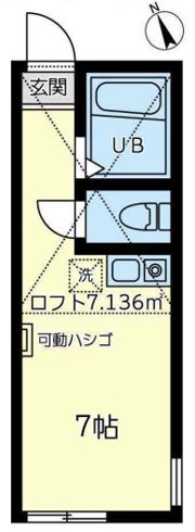ユナイト南太田ラ・ヴィレンヌの間取り画像