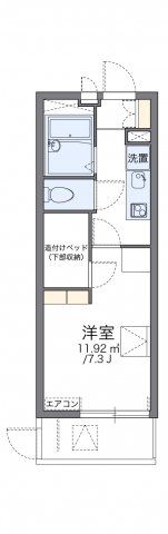レオパレスアゼリア蛍池の間取り画像