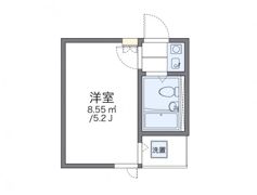 レオパレス中台第2の間取り画像