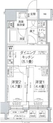アイルプレミアム池袋ノルドの間取り画像