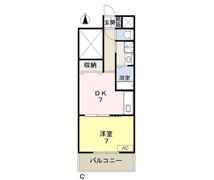 COCO中島田の間取り画像