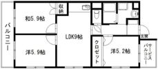 ラフォーレ東の間取り画像