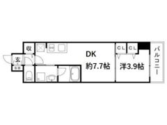 クロスレジデンス神戸元町の間取り画像