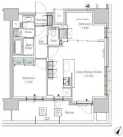 ONE ROOF RESIDENCE TAMACHIの間取り画像