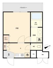 マリアージュ市川の間取り画像