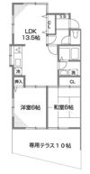 フォレスト深大寺B号館の間取り画像