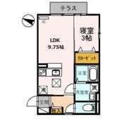 クラインガルテン A棟の間取り画像