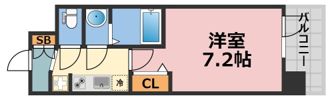 プレサンス大国町アドロッソの間取り画像
