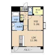 クイーンズ藤崎表参道の間取り画像