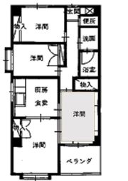 サンライフホソヤの間取り画像