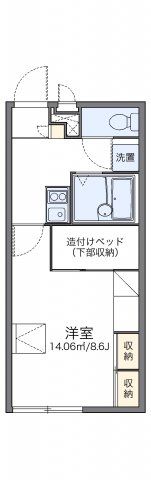 レオパレスジャルダンDの間取り画像
