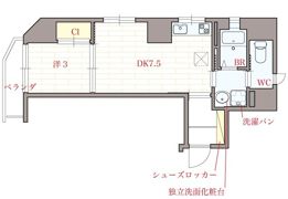 オリエンタル南堀江の間取り画像