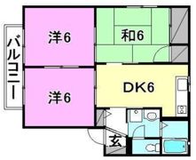 グラッド森田の間取り画像