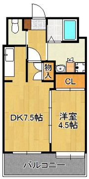 ニューリバー戸畑の間取り画像
