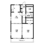 アンプルール リーブル 今宿の間取り画像