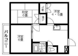 西遊馬ユーハイツの間取り画像