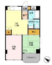 フロントアイランドハイツの間取り画像