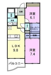 パイン・ヒルズ参番館の間取り画像