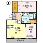 メイプルコートの間取り画像