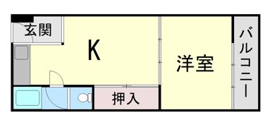 濱田魚崎マンションの間取り画像