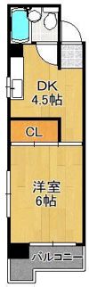小倉第二鳳城ビルの間取り画像